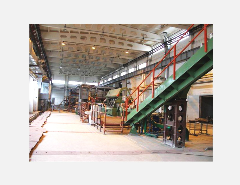 Cathode copper continuous casting and rolling line